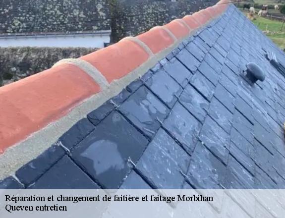 Réparation et changement de faitière et faitage 56 Morbihan  Queven entretien