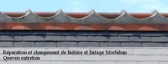 Réparation et changement de faitière et faitage 56 Morbihan  Queven entretien
