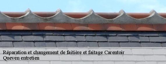Réparation et changement de faitière et faitage  carentoir-56910 Queven entretien