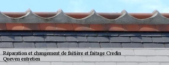 Réparation et changement de faitière et faitage  credin-56580 Queven entretien