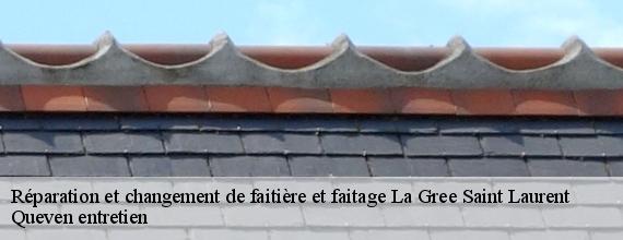 Réparation et changement de faitière et faitage  la-gree-saint-laurent-56120 Queven entretien