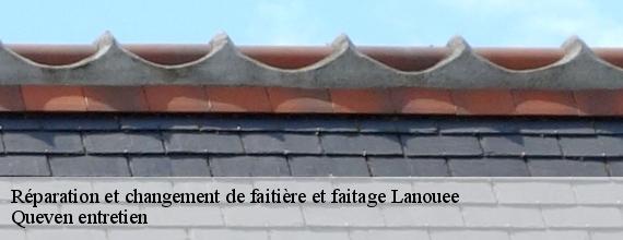 Réparation et changement de faitière et faitage  lanouee-56120 Queven entretien