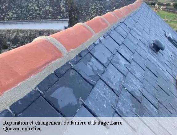 Réparation et changement de faitière et faitage  larre-56230 Queven entretien