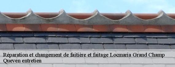 Réparation et changement de faitière et faitage  locmaria-grand-champ-56390 Queven entretien