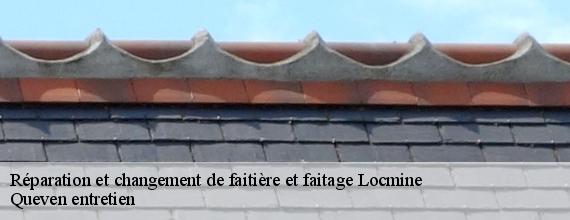 Réparation et changement de faitière et faitage  locmine-56500 Queven entretien