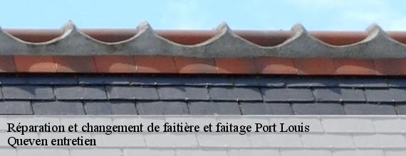 Réparation et changement de faitière et faitage  port-louis-56290 Queven entretien