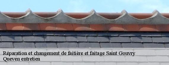 Réparation et changement de faitière et faitage  saint-gouvry-56580 Queven entretien