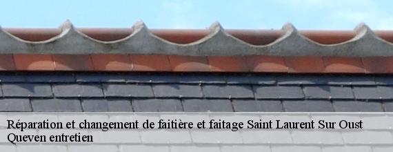 Réparation et changement de faitière et faitage  saint-laurent-sur-oust-56140 Queven entretien