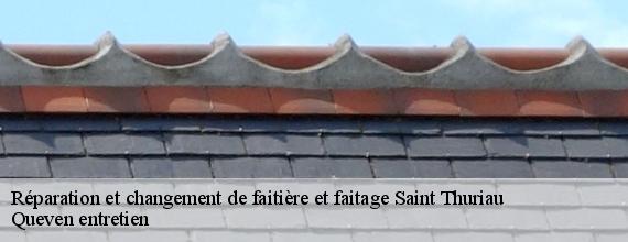 Réparation et changement de faitière et faitage  saint-thuriau-56300 Queven entretien