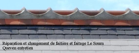 Réparation et changement de faitière et faitage  le-sourn-56300 Queven entretien