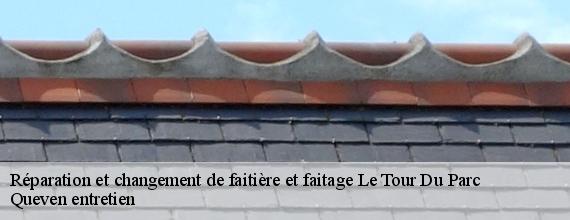 Réparation et changement de faitière et faitage  le-tour-du-parc-56370 Queven entretien