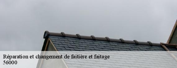 Réparation et changement de faitière et faitage  vannes-56000 Queven entretien