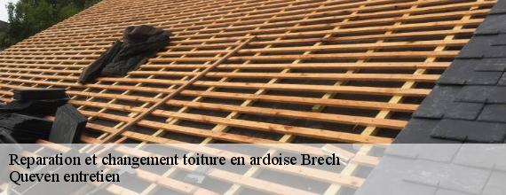 Reparation et changement toiture en ardoise  brech-56400 Queven entretien