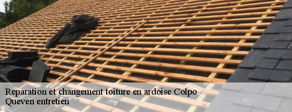 Reparation et changement toiture en ardoise  colpo-56390 Queven entretien