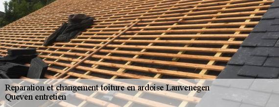 Reparation et changement toiture en ardoise  lanvenegen-56320 Queven entretien