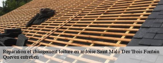 Reparation et changement toiture en ardoise  saint-malo-des-trois-fontain-56490 Queven entretien