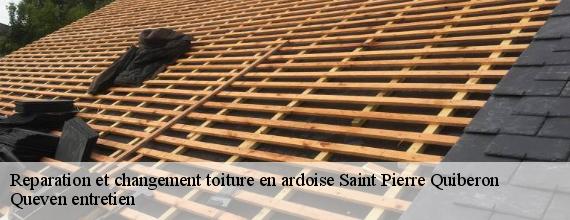 Reparation et changement toiture en ardoise  saint-pierre-quiberon-56510 Queven entretien