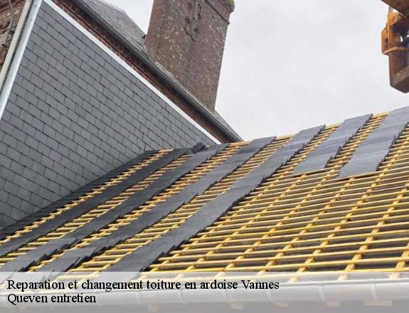 Reparation et changement toiture en ardoise  vannes-56000 Queven entretien