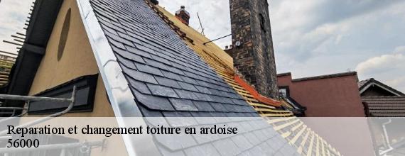Reparation et changement toiture en ardoise  vannes-56000 Queven entretien