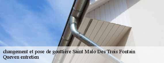 changement et pose de gouttière saint-malo-des-trois-fontain-56490 Queven entretien
