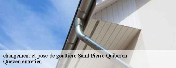 changement et pose de gouttière  saint-pierre-quiberon-56510 Queven entretien
